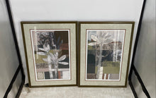 Load image into Gallery viewer, Botanic Themed Prints (2) by Bernsen/Junich Signed. Matted &amp; Framed
