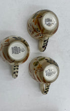 Load image into Gallery viewer, Tan Decorated Coffee Cups (3)
