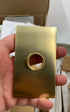 Load image into Gallery viewer, Rejuvenation Dummy Aged Brass Door Handles And Latch

