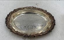 Load image into Gallery viewer, Wallace Silverplated Vintage Oval Serving Tray
