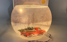Load image into Gallery viewer, Light Up Holiday Truck Glass Oval Lamp
