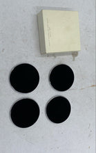 Load image into Gallery viewer, Four (4) Steel And Leather Coasters And Case
