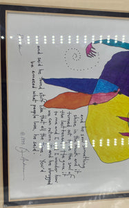 Story People Print by Brian Andreas Signed. Framed
