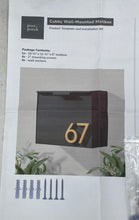 Load image into Gallery viewer, Post &amp; Porch Grey Short Stack Wall Mounted Mailbox
