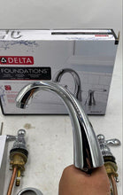 Load image into Gallery viewer, Delta Foundations Chrome Widespread Lavatory Faucet
