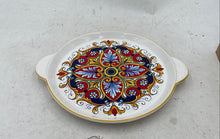 Load image into Gallery viewer, Ceramica Nova Deruta Italian Round Serving Platter With Handles
