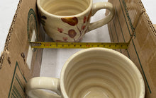 Load image into Gallery viewer, Tan Decorated Coffee Cups (3)
