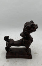 Load image into Gallery viewer, Dark Brown Guardian Lion (Aka Foo Dog) Statue
