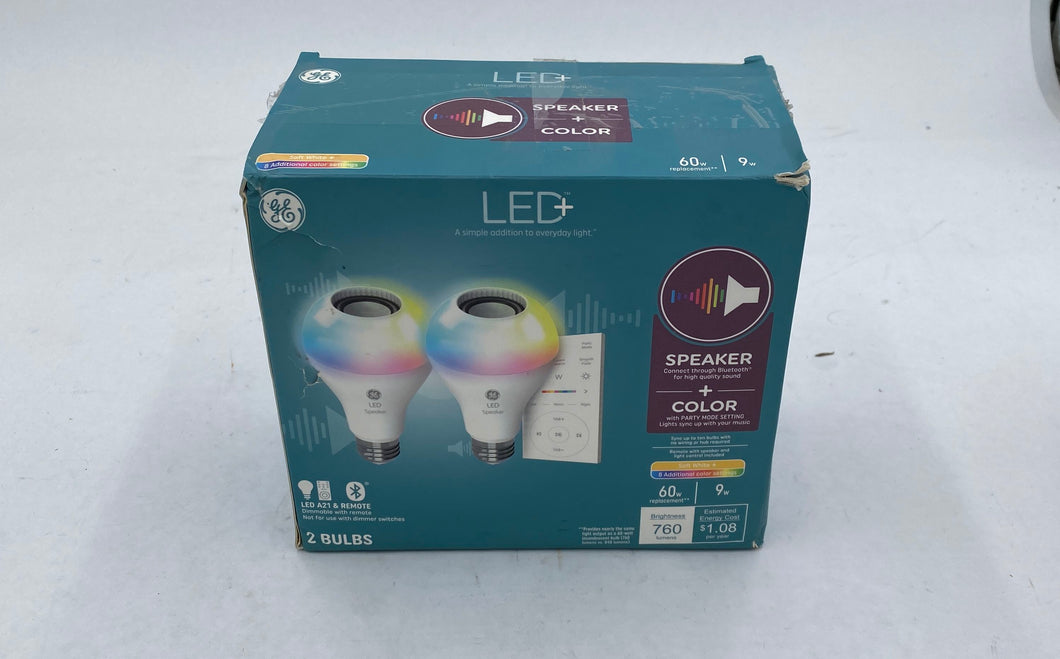 General Electrics Led Plus Lightbulbs Color Changing And Speakers (2)