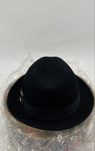 Load image into Gallery viewer, Bailey Black Fedora Hat - Size Medium
