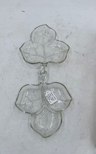 Glass Centerpiece Bowls Shaped Like Leaves