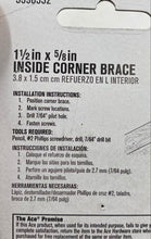 Load image into Gallery viewer, Ace Hardware 1 1/2" X 5/8" Inside Corner Braces (3)
