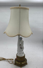 Load image into Gallery viewer, Vintage French Courtier Porcelain Figurine Table Lamp
