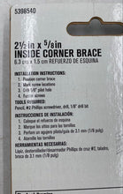 Load image into Gallery viewer, Ace Hardware 2.5" X 5/8" Inside Corner Braces (2)
