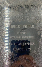 Load image into Gallery viewer, American Express Silver Plated Serving Tray
