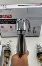 Load image into Gallery viewer, Delta Foundations Chrome Widespread Lavatory Faucet
