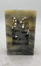 Load image into Gallery viewer, Grey Stone Koi and Lotus Flower Bookend
