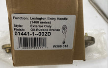 Load image into Gallery viewer, Lexington Oil Rubbed Bronze Exterior Entry Handle (1400 Series)

