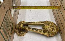 Load image into Gallery viewer, Victorian Style Green Man Brass Door Knocker
