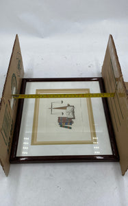 Bore Courtin Print by Marthe Hincon Signed. Framed