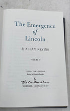 Load image into Gallery viewer, The Emergence Of Lincoln Volume II By Alan Nevins
