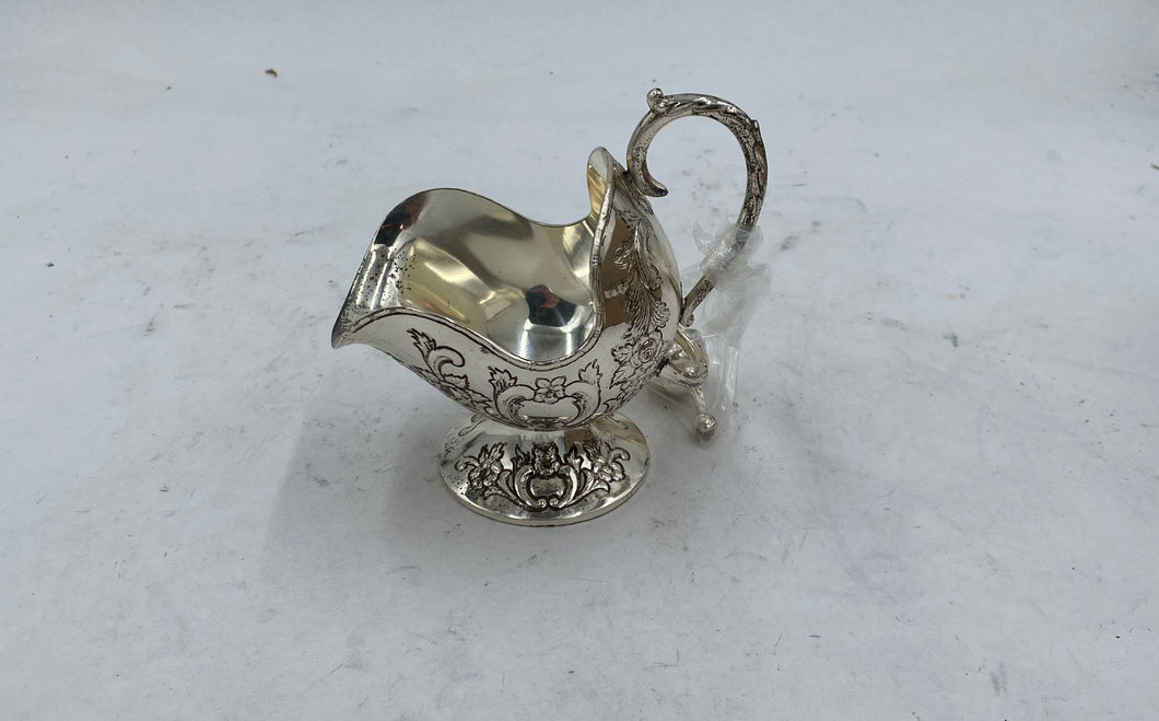 Good Art Silver Tarnish Resistant Silver Vintage Sugar Scuttle