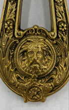 Load image into Gallery viewer, Victorian Style Green Man Brass Door Knocker

