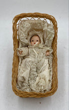 Load image into Gallery viewer, Porcelain Doll In Basket
